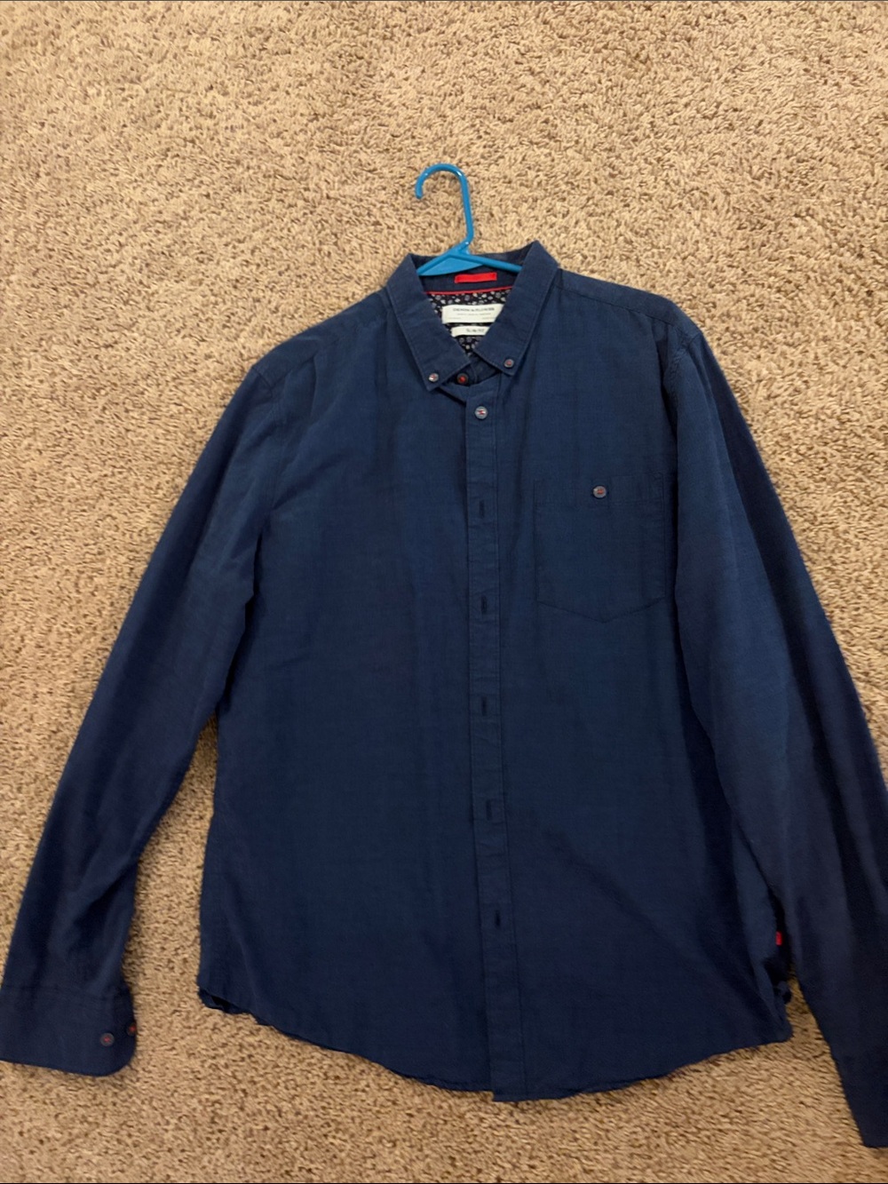 Denim & Flower Men's Dark Navy Button-Down Shirt